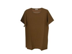 画像1: HAU over t-shirts”cotton linen” キャメル