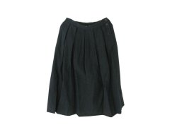 画像1: HAU　skirt "idylic" チャコールグレー