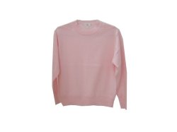 画像1: HAU knit tops "coton"ピンク