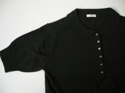 画像2: HAU knit tops ”polo” / ブラック