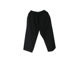 画像1: HAU　easy pants "khadi cotton" / ブラック