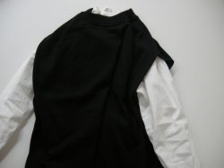 画像3: HAU ”lap” knit vest 2 / ブラック