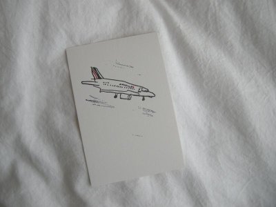 画像1: mitsou　ポストカード　飛行機　活版