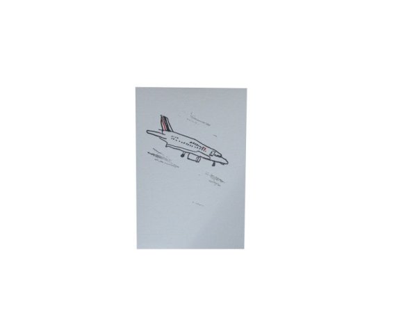 画像1: mitsou　ポストカード　飛行機　活版 (1)