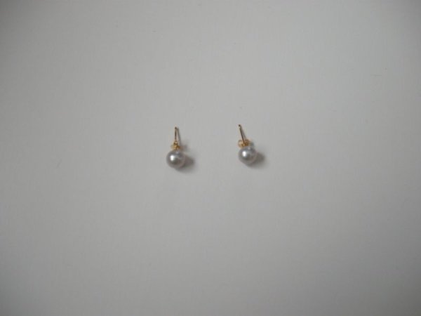 画像1: lull petit bijoux pearl SV 8mm (1)