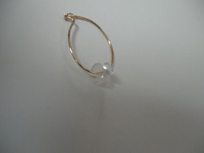 画像1: lull flower hoop pierce wh