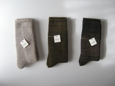 画像3: HAU socks "twist" カーキ
