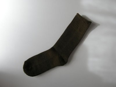 画像1: HAU socks "twist" カーキ