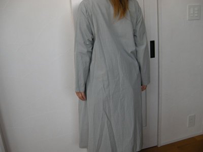 画像3: HAU　one piece "china robe" ライトグレー