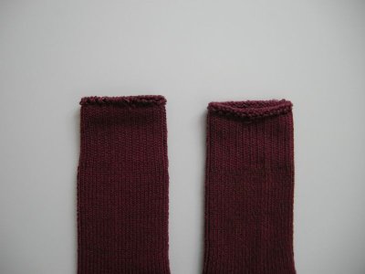 画像2: HAU socks "twist" クランベリー