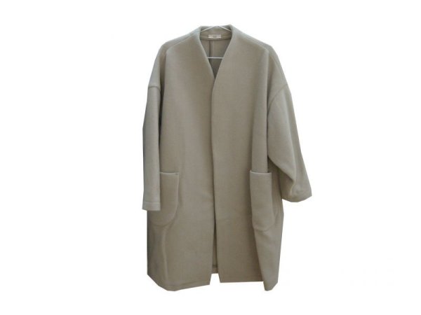 画像1: HAU coat"melton" ミディアムグレー (1)