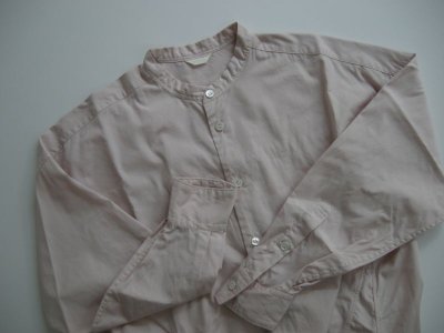 画像1: koton　ブロードスタンドカラーシャツ　アッシュピンク