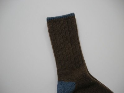 画像2: HAU socks "rug" ブラウン