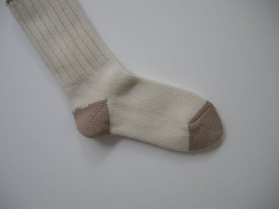 画像2: HAU socks "rug" アイボリー