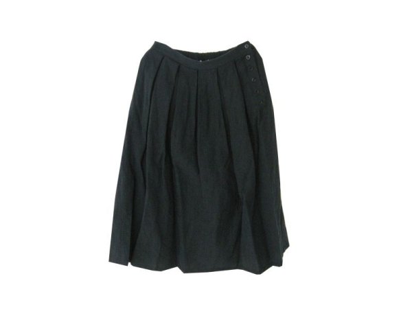 画像1: HAU　skirt "idylic" チャコールグレー (1)