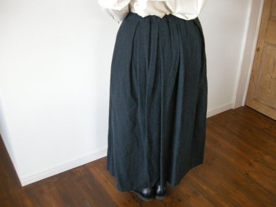 画像3: 30%オフ　　HAU　skirt "idylic" チャコールグレー