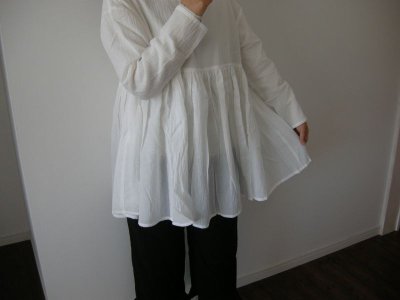 画像3: HAU tunic blouse"smock” ホワイト