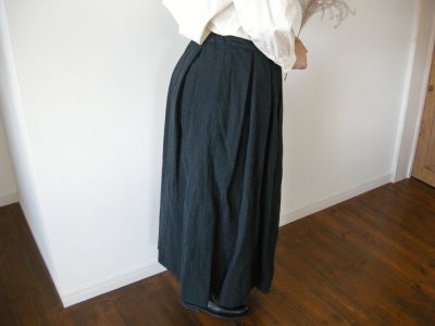 画像2: HAU　skirt "idylic" チャコールグレー